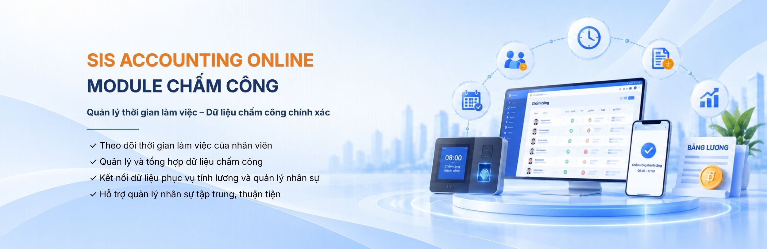 Phân hệ Chấm công
