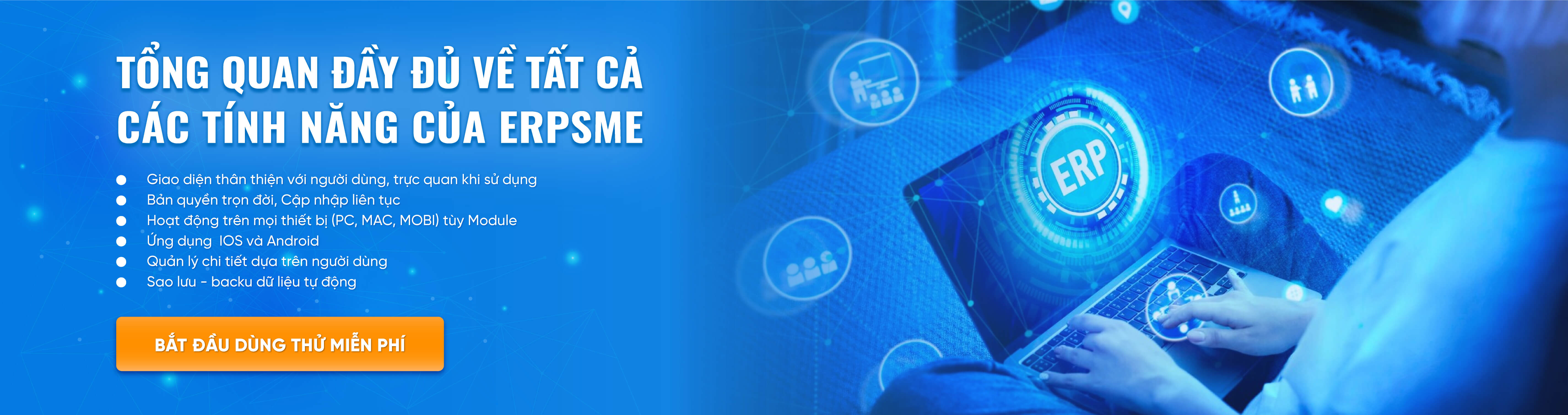 Tất cả các tính năng của ERP SME