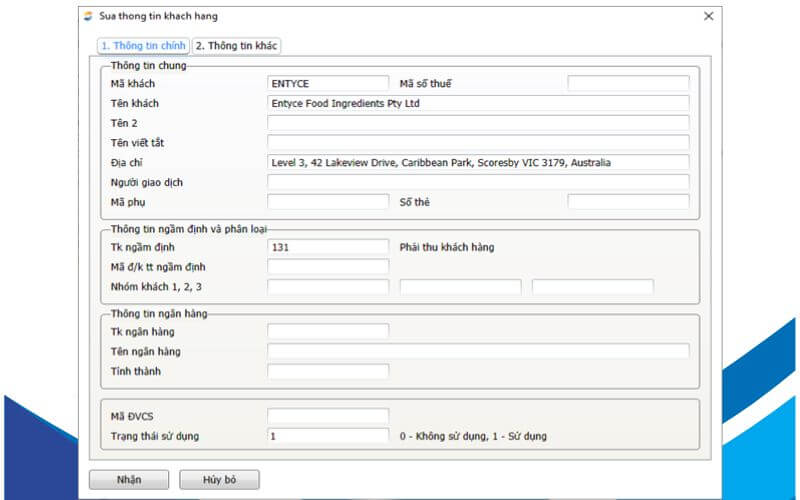 Danh mục khách hàng