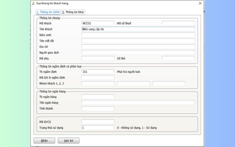 Danh mục khách hàng