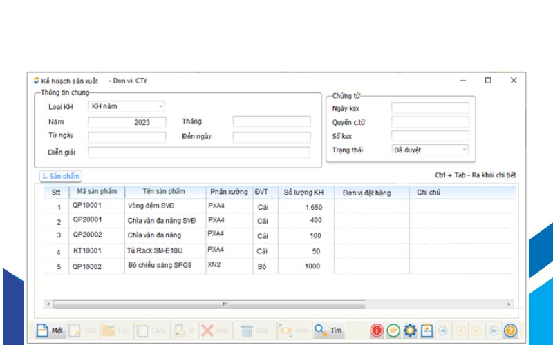 Kế hoạch sản xuất