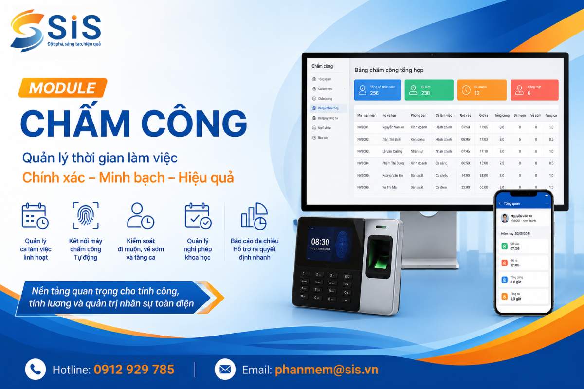 Phân hệ Chấm công