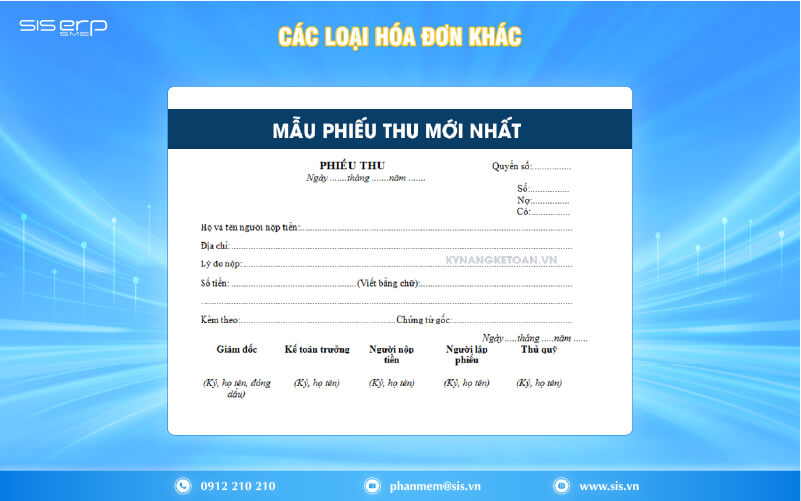 các loại hóa đơn khác