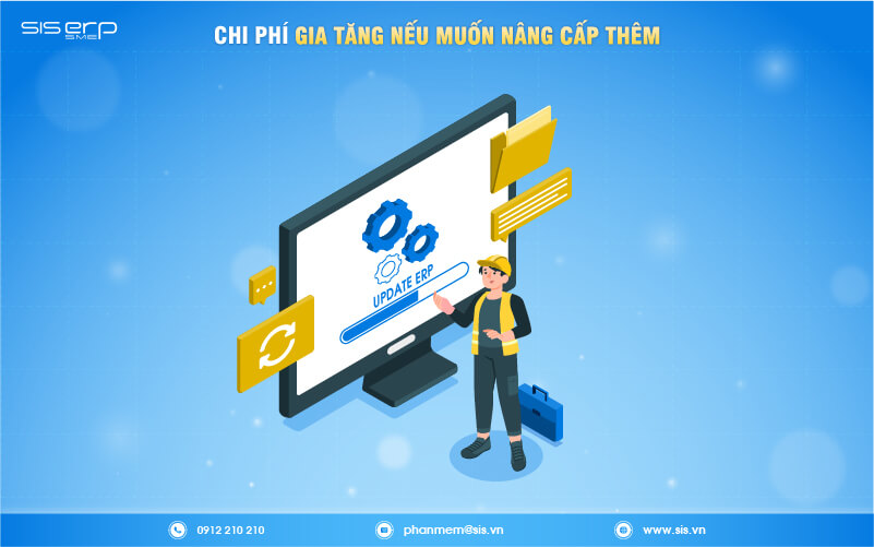 chi phí gia tăng nếu muốn nâng cấp thêm