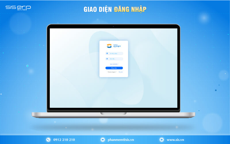 giao diện đăng nhập web