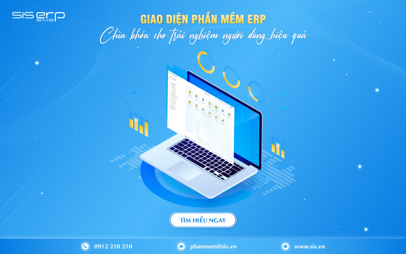Giao diện phần mềm ERP người dùng hệ thống thân thiện